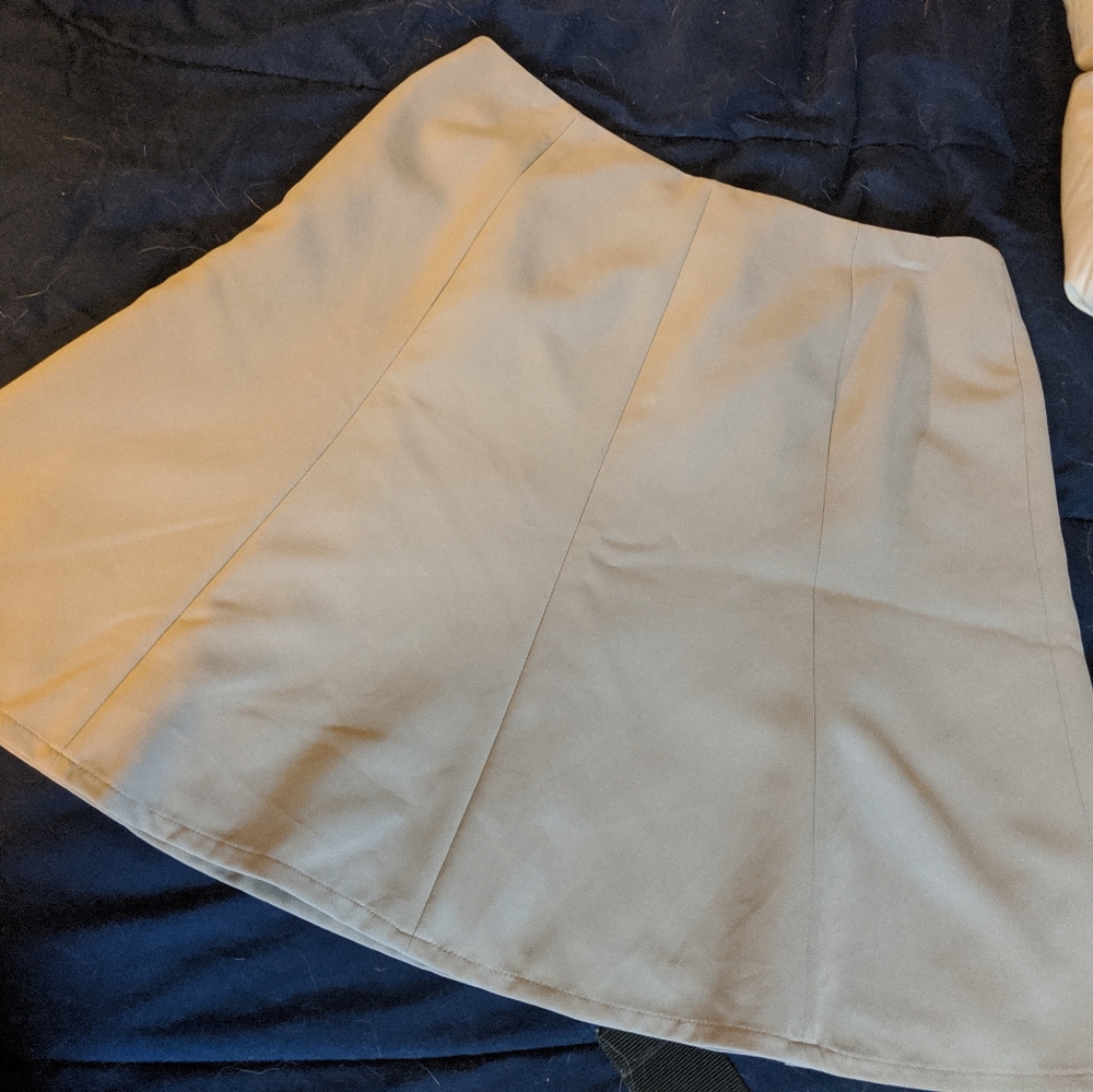Light grey circle skirt